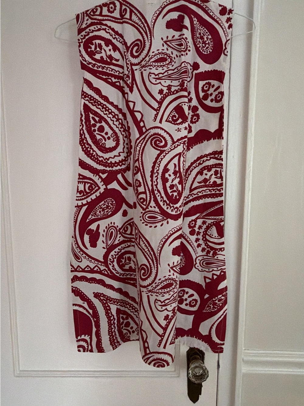 Women’s Red Paisley Print Tunic/Top
